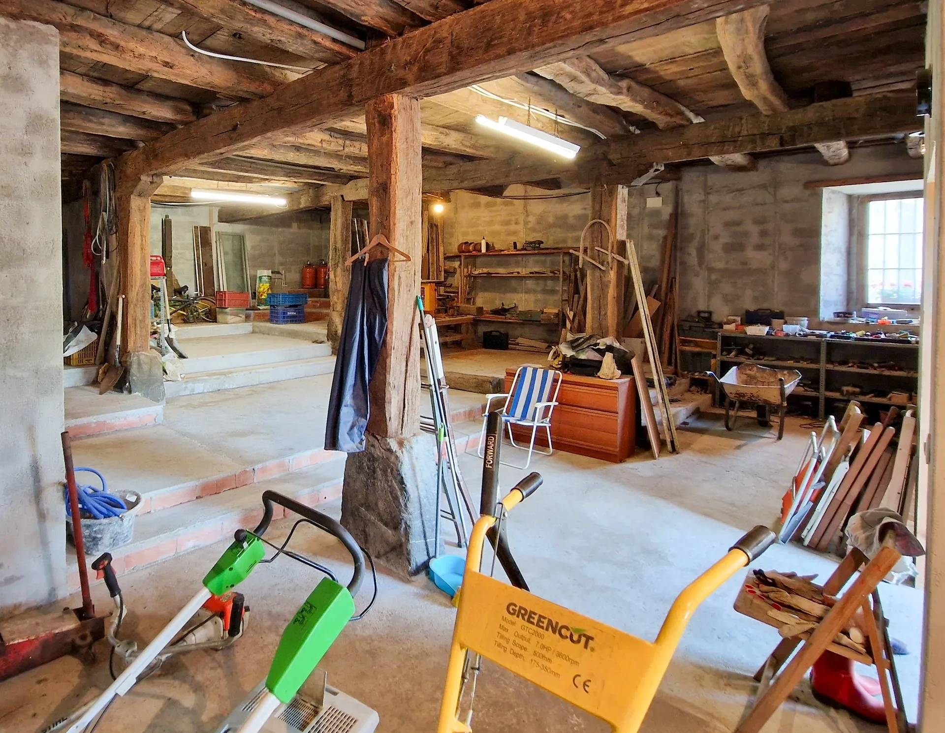 Secondary view of lower ground workshop and studio